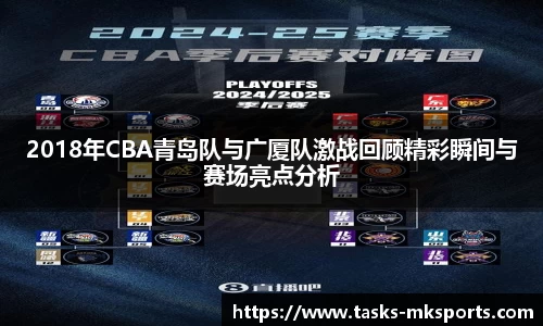 2018年CBA青岛队与广厦队激战回顾精彩瞬间与赛场亮点分析